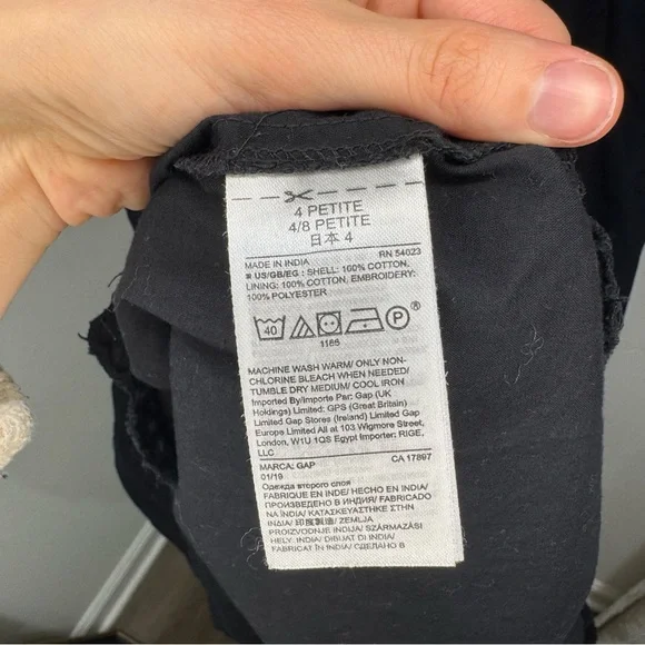 GAP Eyelet Embroidered Midi Dress Petite Size 4 - Picture 10 of 11